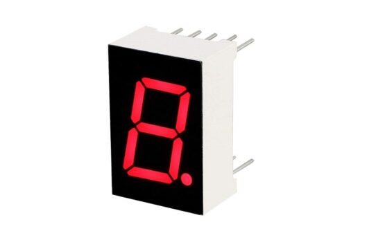 1-Digit 7-Segment Red Colour 0.56 inch Common Anode