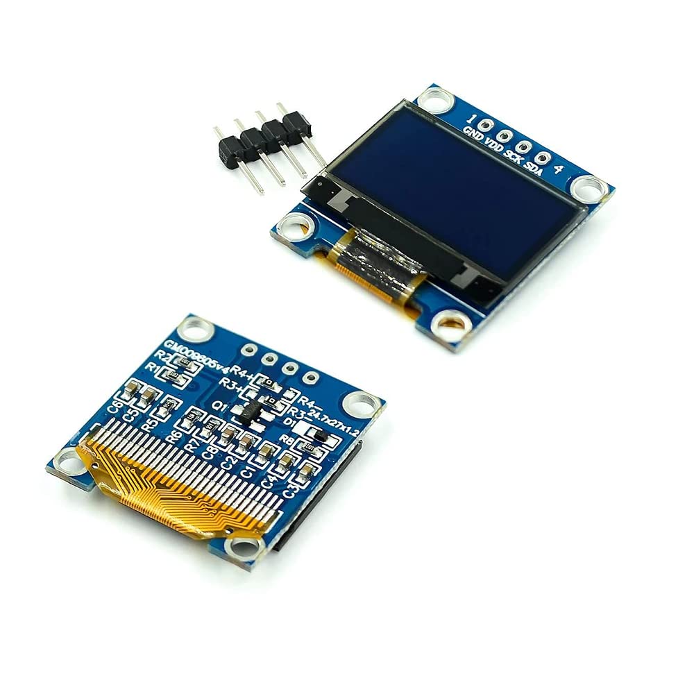 0.96 inch 128X64 OLED Display Module I2C IIC Serial Blue Yellow - Image 3