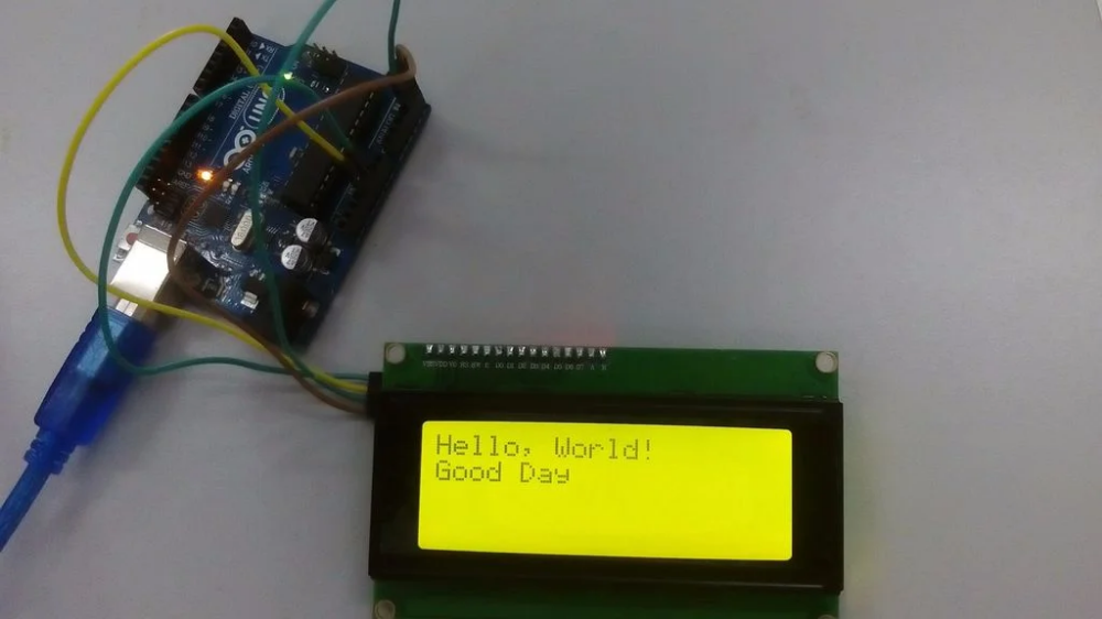 20x4 Yellow Backlight LCD Display - Image 2