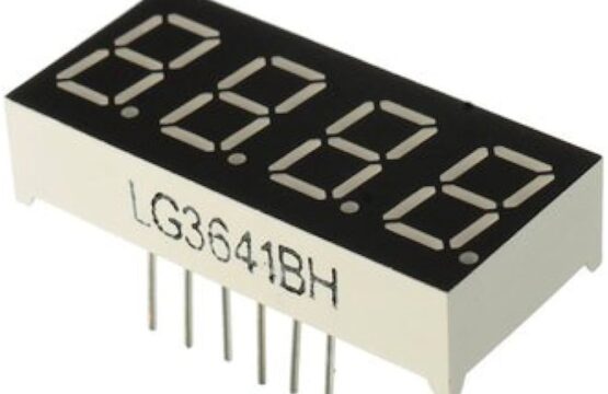 4-Digit 7-Segment Red Colour 0.36 inch Common Anode