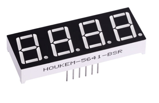 4-Digit 7-Segment Red Colour 0.56 inch Common Cathode