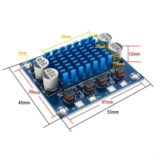 XH-A232 Digital Stereo Audio Power Amplifier (30W+30W) - Image 3
